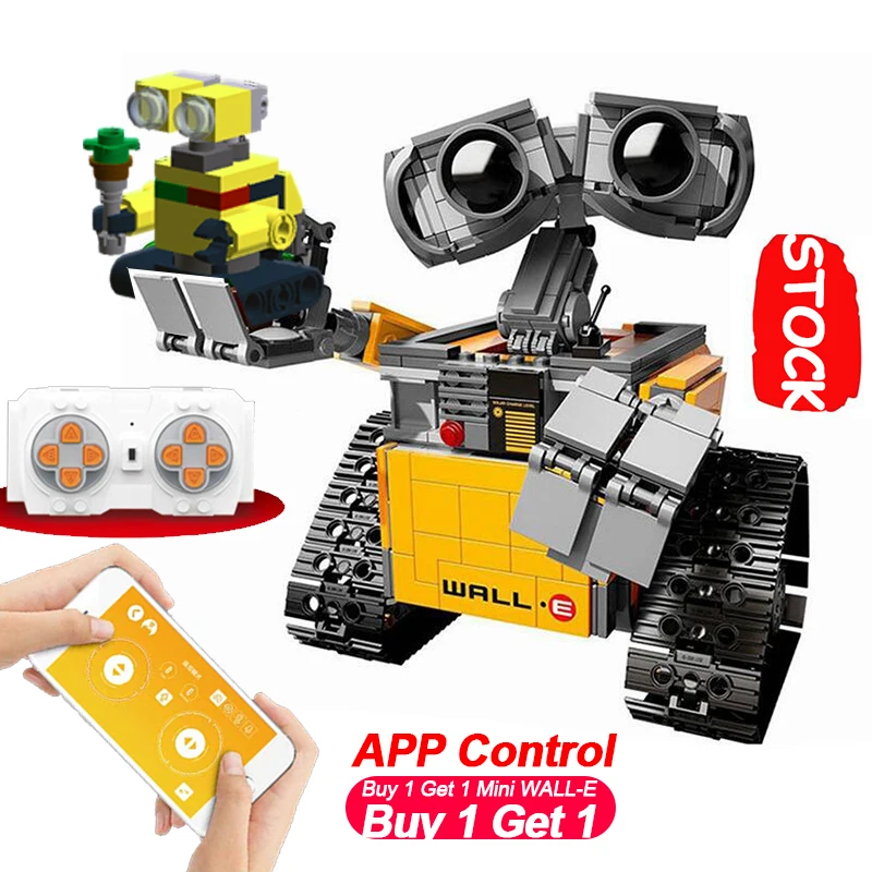 Робот кирпичи QIYE APP запчасти для стен e Fit legoinglys 21303 техника светодиодная лампа RC