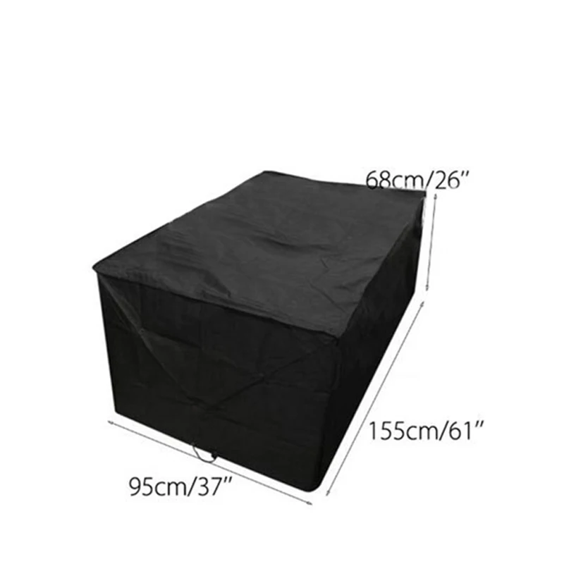 155x95x68cm Открытый диван пылезащитный чехол для ротанга стол куб стол и угловой диван водонепроницаемый дождь сад патио защитный чехол - Цвет: 155x95x68cm