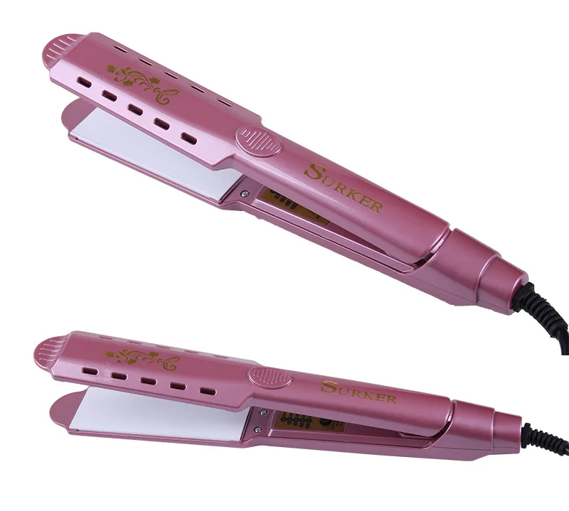 Negative Ion Electric Hair Curler Hair Straighter Fourth Gear Temperature Control Regulation Roll Straight Dual Purpose H