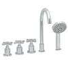Baby Foldable Bathtub Faucet Accessories Hot Cold Bathroom Mixer Switch Water Tap Spout Waterfall Acrylic Shower Floding 1