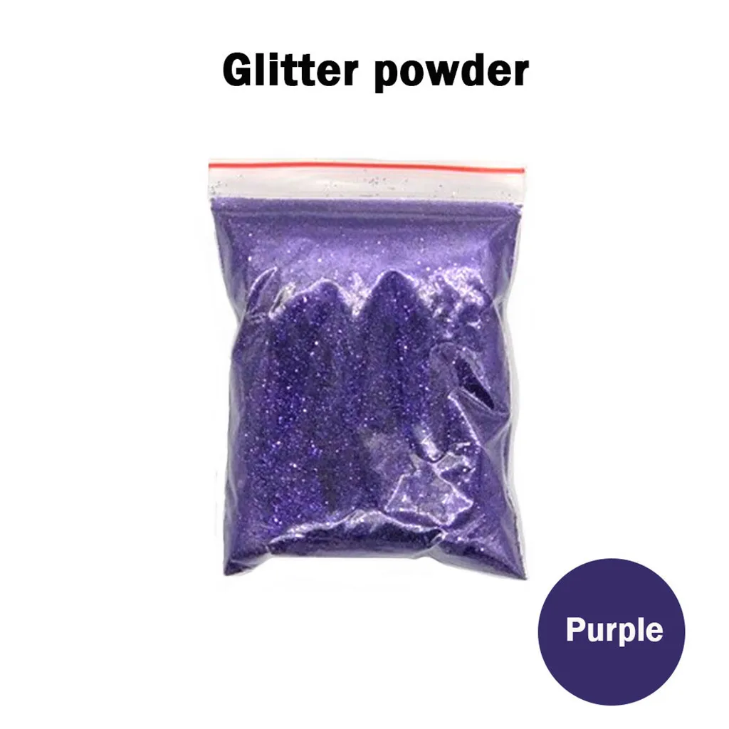 Purple Блестящая пудра 50 г ПЭТ Защита окружающей среды Яркий порошок флэш-порошок художественная краска для декоративной краски ing Art paint Powder - Цвет: Purple