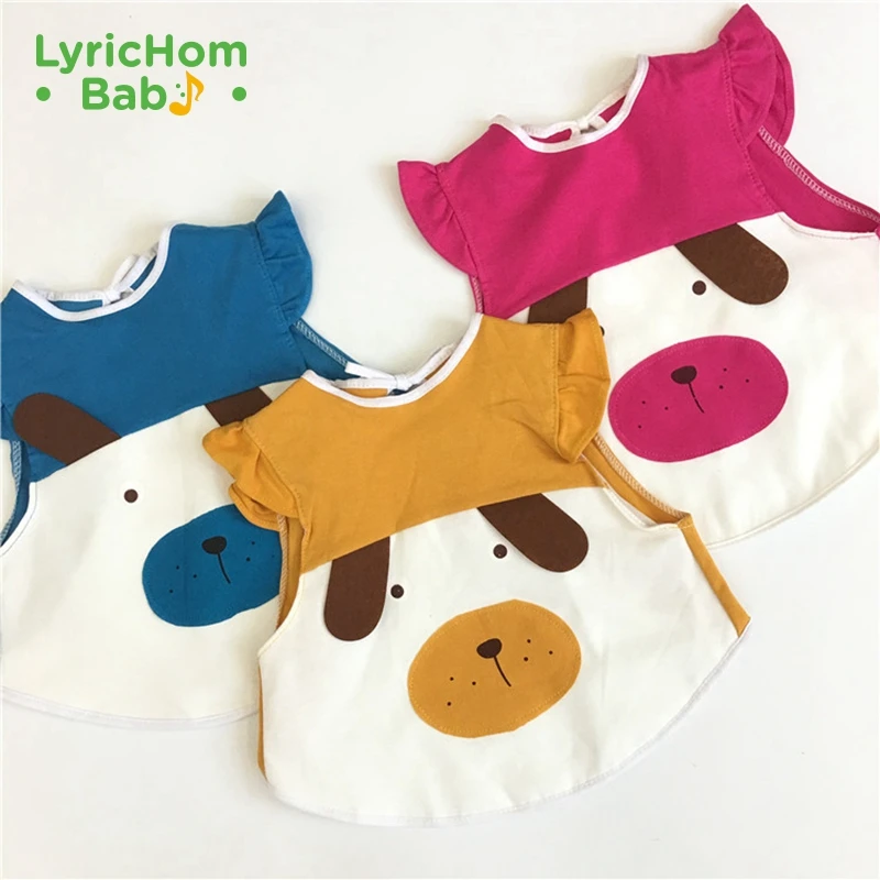 

Bibs Baby Cartoon Sleeveless Bibs Fashionable Cute Toddler Baby Bibs Cotton Soft Breathable Newborn Feeding bib for Baby
