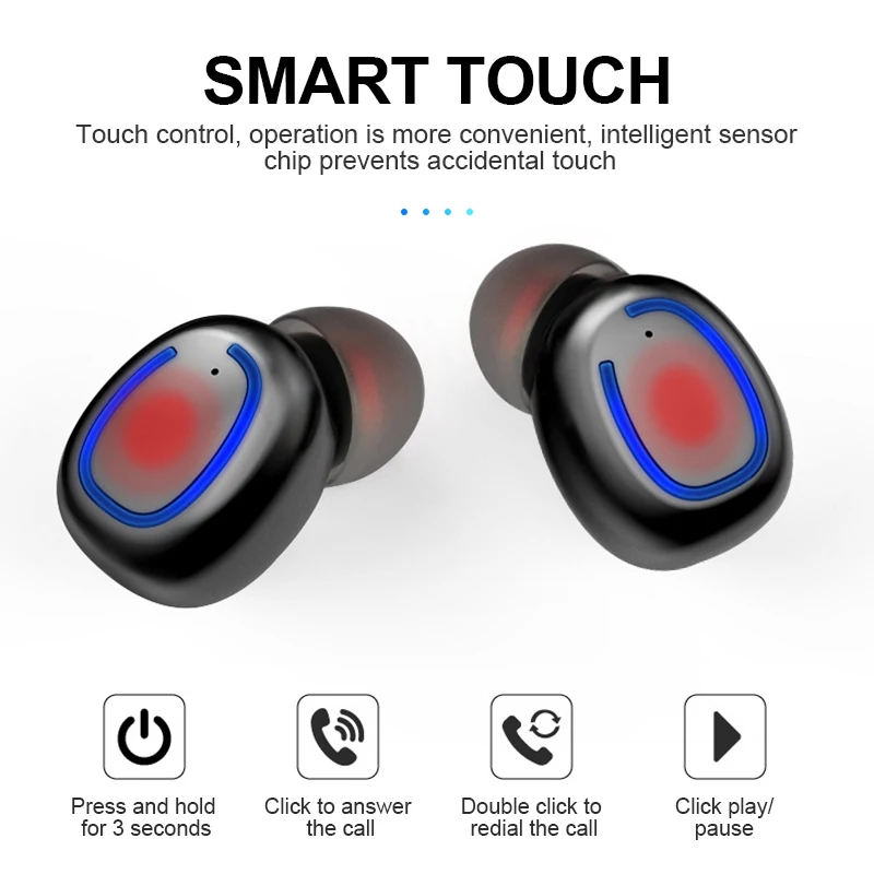 TWS Bluetooth наушники, беспроводные наушники, высококачественные звуковые наушники, Интеллектуальный режим шумоподавления, спортивная водонепроницаемая гарнитура