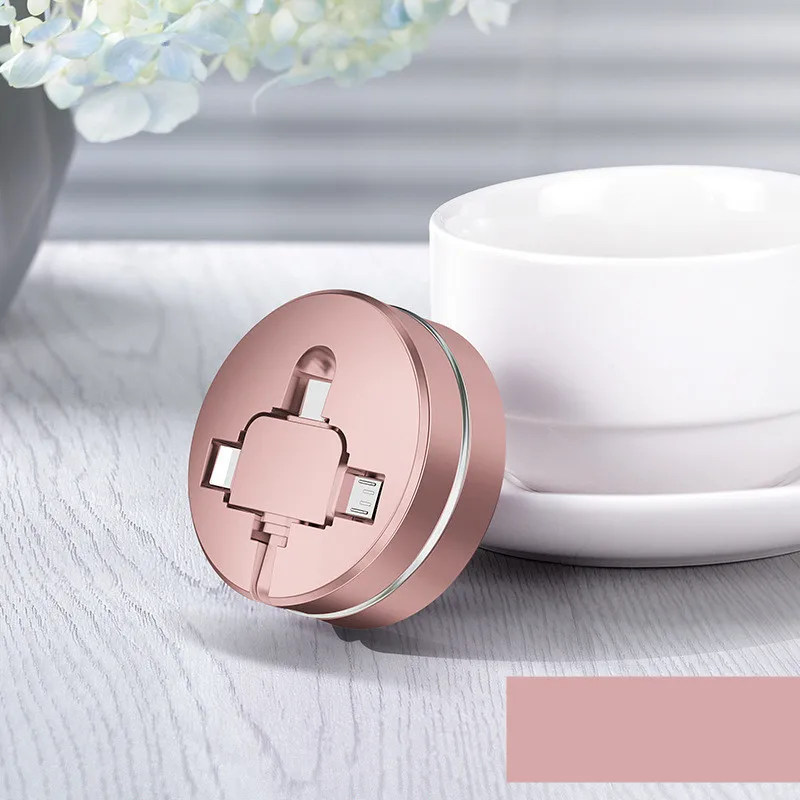 Три в одном кабель для передачи данных, один на три провода для зарядки, USB многофункциональный, Три головки быстрой зарядки 3A портативный для Apple Android