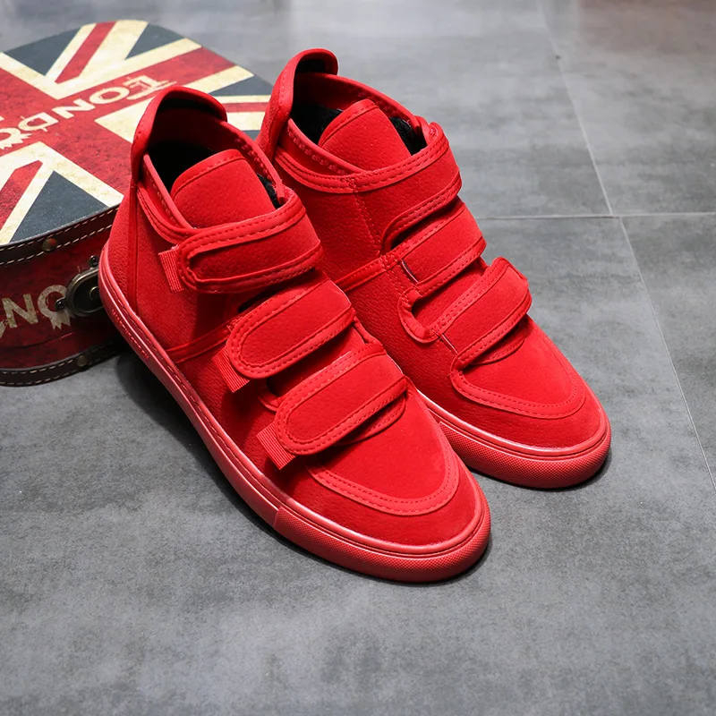 

2019 Spring Men Korean-style Casual Trendy Shoes plus Velvet Comfortable Breathable Work Shoes Unisex Flat Heel Solid Color Shoe