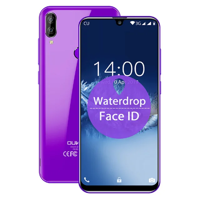 Original Purple OUKITEL C16, 5,71 дюйма, HD+ 19:9, дроп, смартфон, отпечаток пальца, Android 9,0, мобильный телефон MT6580P, 2 Гб ram, 16 ГБ rom, 2600 мАч, разблокировка - Цвет: Original Purple