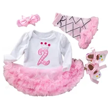 

Newborn Baby Infant Christening 2 Year 2nd Birthday Outfit Princess Cotton Baptism Baby Girl Birthday Dress Baby Clothing