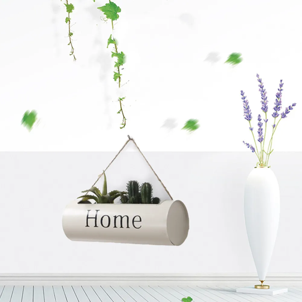 

Creative Cylindrical Hanging Basket Flower Rack Flowerpot Pipe Household Wall Decoration Flower