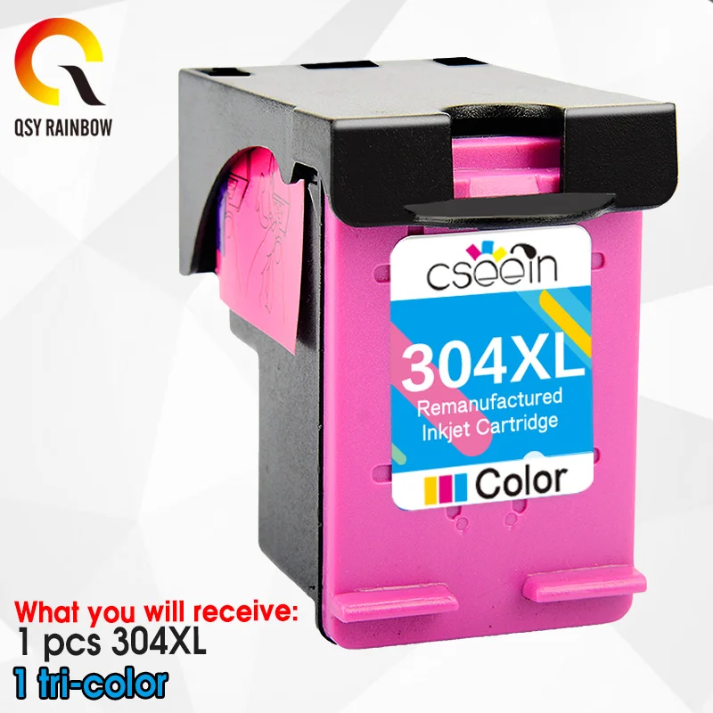 Картридж с чернилами QSYRAINBOW 304XL замена для HP 304 XL Deskjet 2600 серии 2620 универсальный