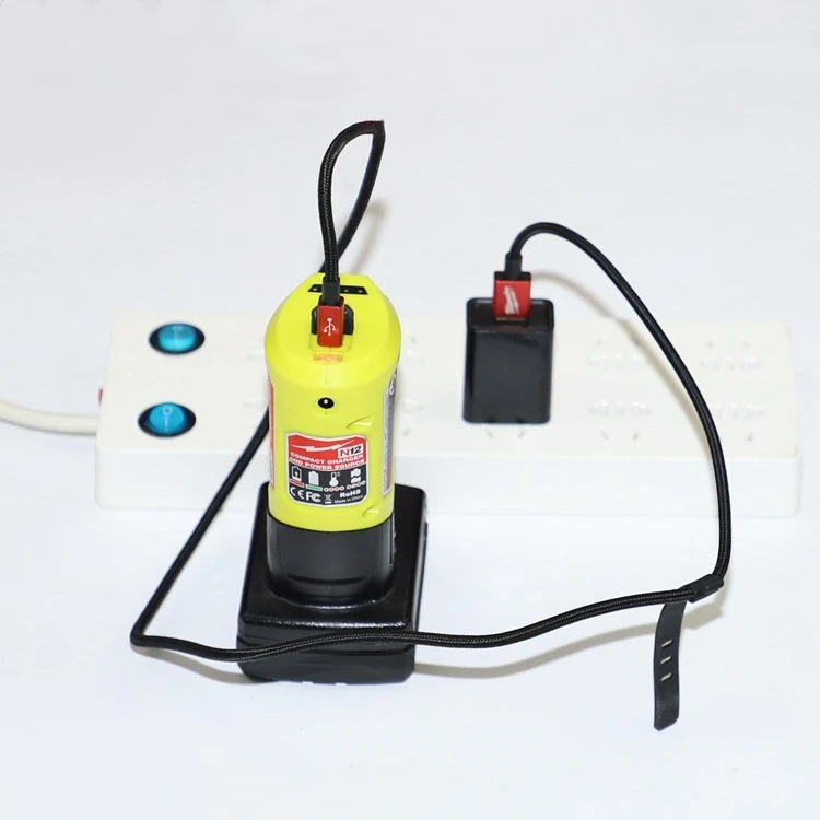 Для Milwaukee N12 M12 12V зарядное устройство и портативный USB конвертер питания(без батареи