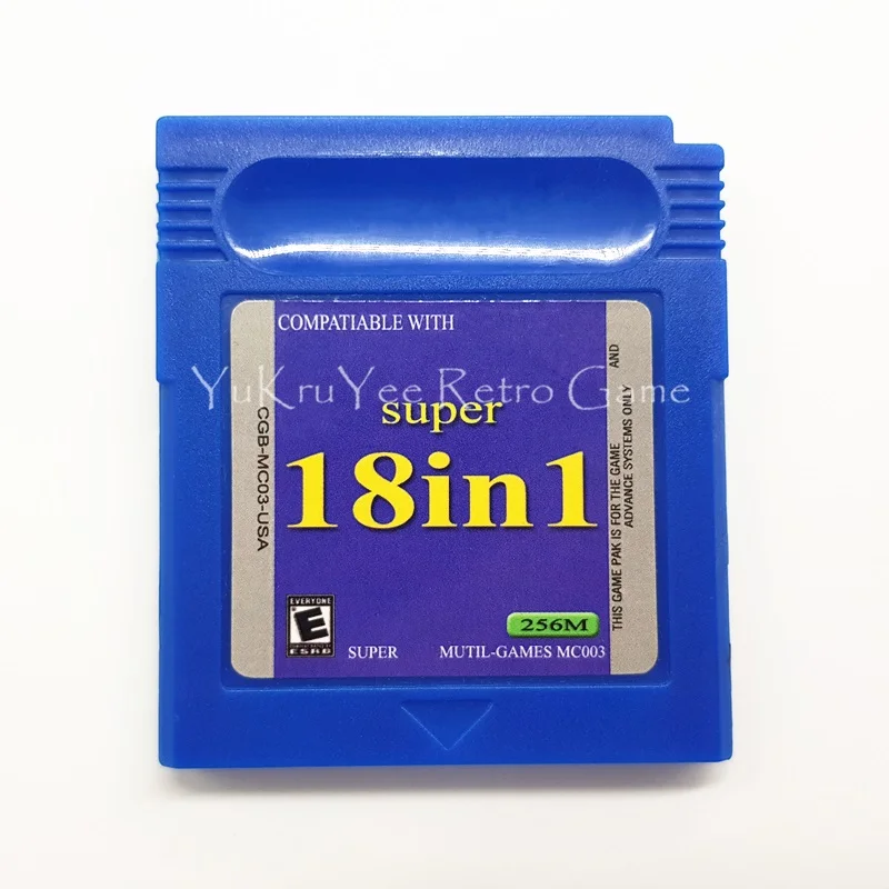 Super All in 1 Video Game Compilation Cartridge Card for 16 Bit Console English Version