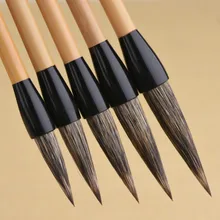 Камень барсук волосы каллиграфия кисти Китайский Huzhou живопись Марка кисти ручка Написание Птицы Пейзаж чернила живопись кисти ручка