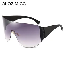ALOZ MICC дамы большая рамка солнечные очки для мужчин и женщин брендовая дизайнерская цельная маска Солнцезащитная большая коробка Модные женские модели Q690