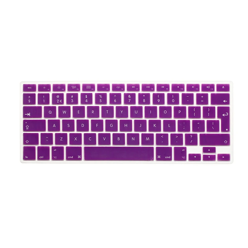 Силиконовый чехол для клавиатуры ЕС, протектор для MacBook Air 11 дюймов A1370 A1465, водонепроницаемый чехол для ноутбука, простая ультра тонкая
