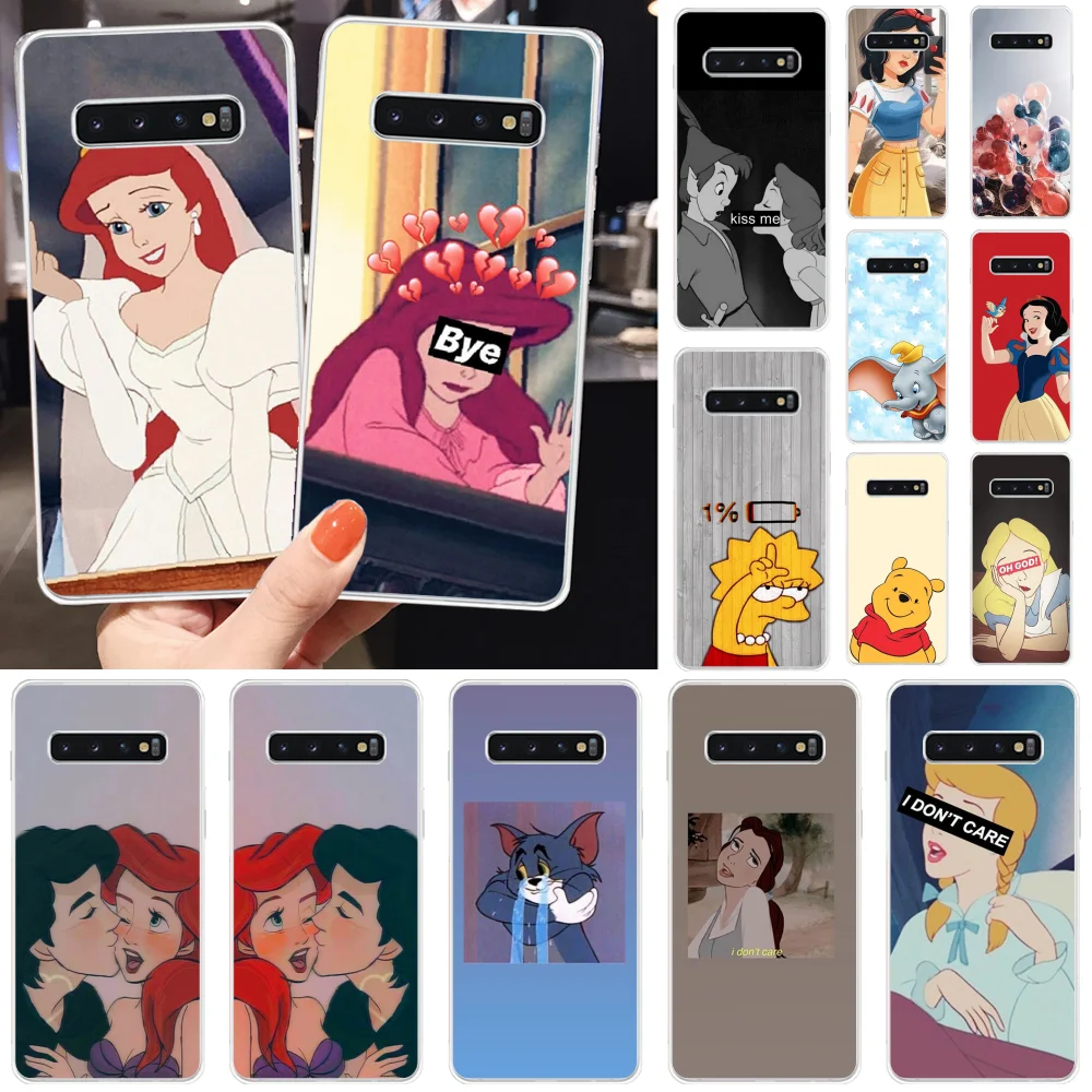 

ByLoving Disney Cartoon DIY Printing Phone Case cover Shell for Samsung S10 S10 Plus S9 S9 Plus S8 S8plus S7 S6 Mobile Cases