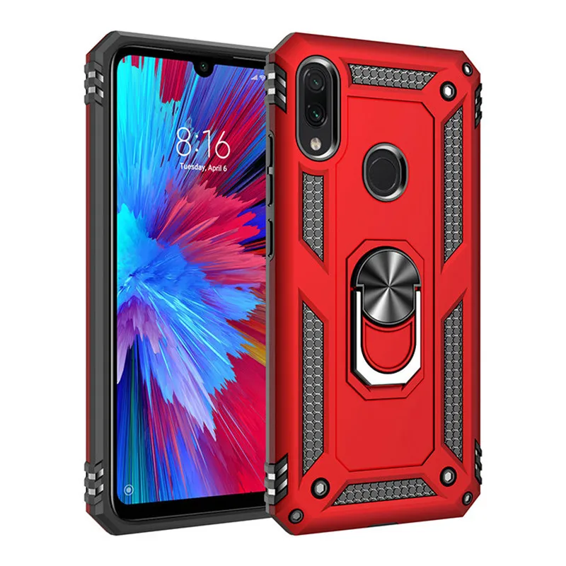 JS RD Для Xiaomi Redmi Note 7 Note7 Redmi Note 7 Pro 3D комбинированная Защита Чехол для Xiaomi Redmi 7A 64 Гб 128 Гб металлический чехол для телефона - Цвет: JS RD