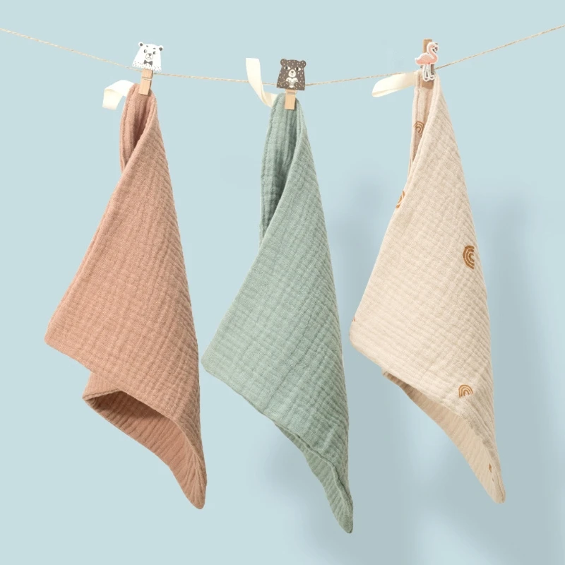 Towel bath towel cotton towel baby towel muslin burp cloth muslin feeding towel square towel 5 Pcs