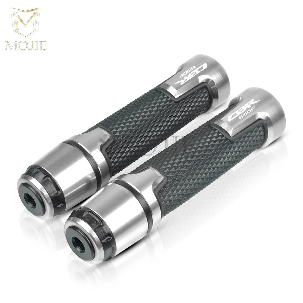 Silver Мотоциклетные противоскользящие рукоятки на руль Обложка слайдер защита от падения колпачок ручной Бар Конец для Honda CBR650F CBR 650F 650 F - Цвет: Silver