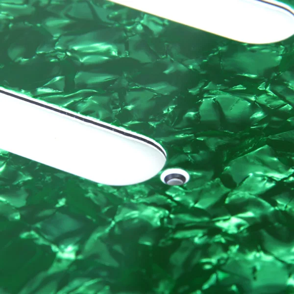 Green Pearloid 3-Ply 11 Hole Pickguard Scratch Plate SSS For Electric Guitar 