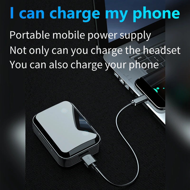 TWS Bluetooth 5 1 Wireless Earplugs Touch Control 9D HiFI Earphones LED Power Display Sport Earbuds PK Android Xiaomi Apple