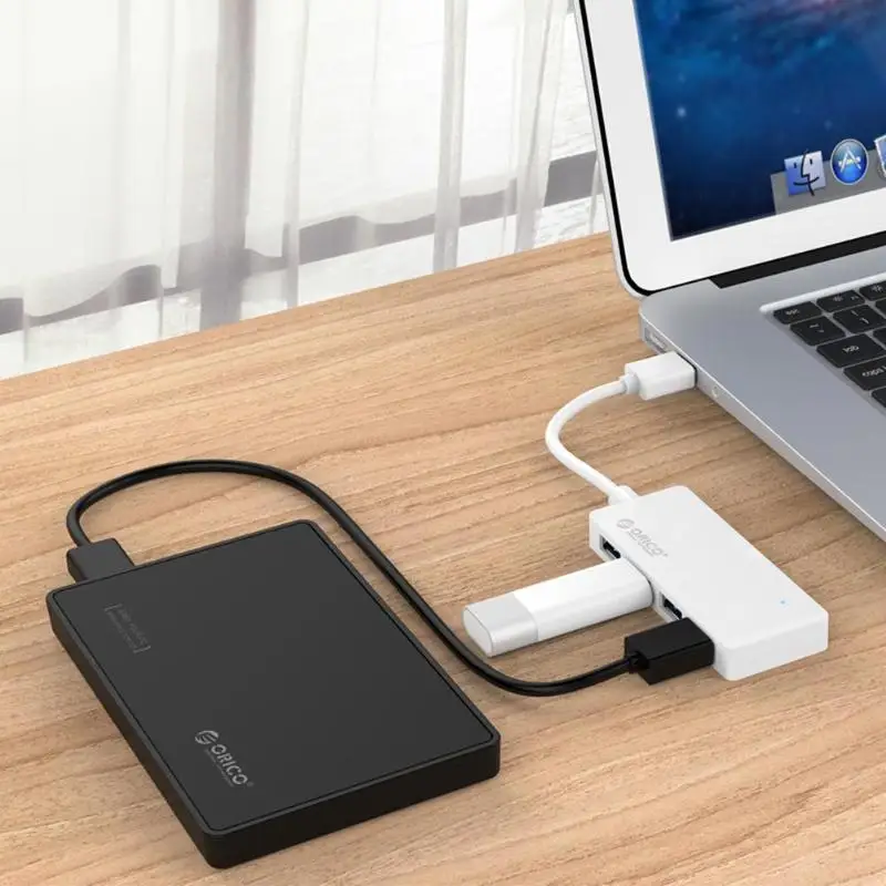 ORICO HC4-U3 usb-хаб Универсальный 4 порта USB 3,0 Protablet Мульти USB разветвитель концентратор кабель OTG адаптер для настольных ноутбуков Аксессуары