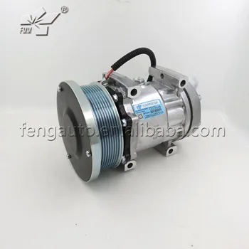 

4649988 PV8 7H15 auto air conditioning ac compressor for Excavator