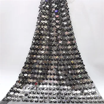 

Cassiel Latest African Lace Fabric 2019 High Quality Tulle Lace Fabric Sequins Embroidery African French Party Lace Fabric