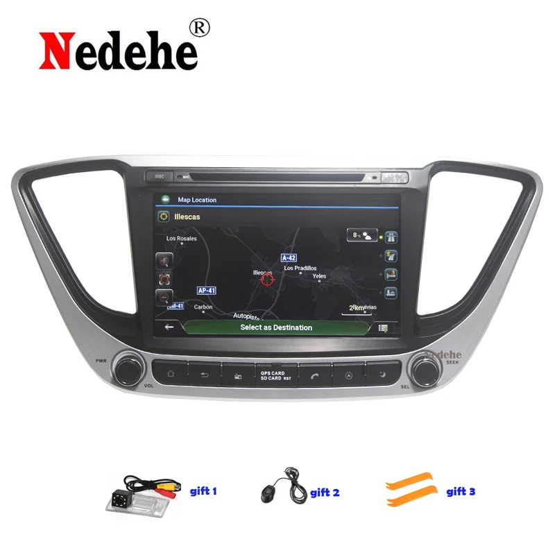2 DIN Octa Core 4G RAM Android 10 0 автомобильный DVD GPS навигатор для Hyundai Verna Solaris автомобильное