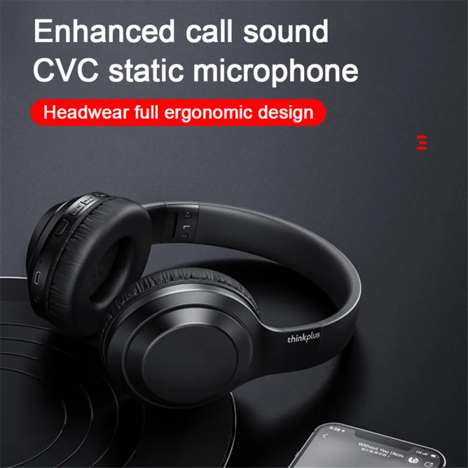 Lenovo-thinkplus TH10, auriculares estéreo con Bluetooth