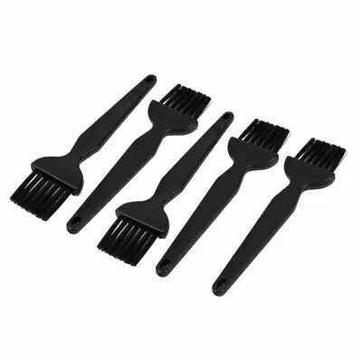 

5pcs Plastic Flat Handle Computer Vents Anti Static ESD Cleaning Dust Brush