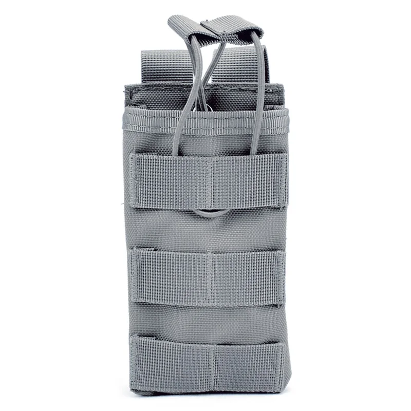 ActionUnion Тактический Подсумок 1000D нейлон одиночный M4 Молл крепежный элемент для магазина сумки Сумка на застежках военный страйкбол Пейнтбол Охота - Цвет: Grey