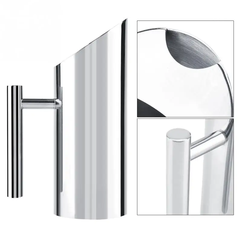 Cold water pitcher 1/1.5/2L Stainless Steel Kitchen Cold Wine Pitcher Pot Jug Kettle Home Bar Hotel KTV Drinking Tool