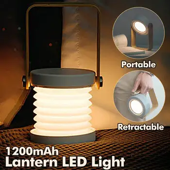 

Portable Retractable Hanging LED Night Light Table Lamp USB Charging Camping Flashlight Student Reading Lighting Closet Light