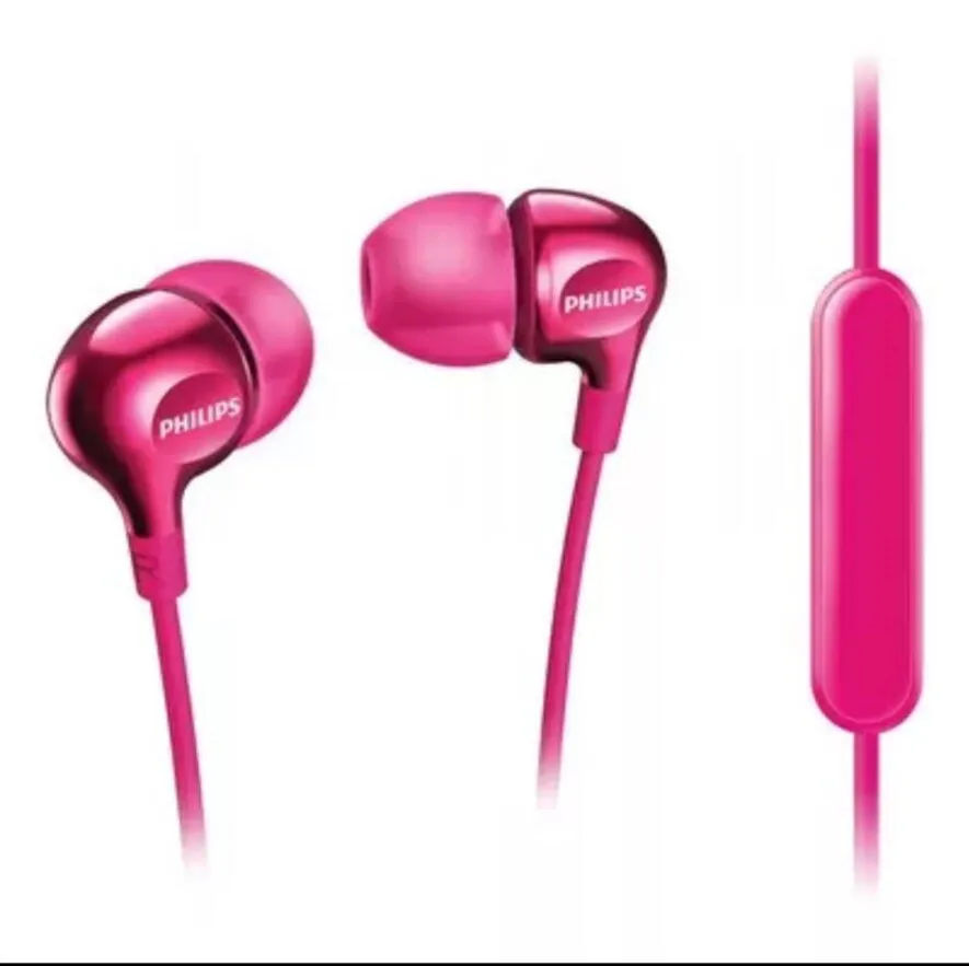 pink Оригинальные Наушники Philips SHE3705, проводная гарнитура с микрофоном, разъем 3,5 мм, наушники-вкладыши для GALAXY 8, huawei, xiaomi - Цвет: pink