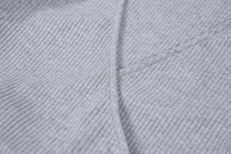 Женский комплект WannaThis, из 2 предметов, однотонный короткий топик с V-образным вырезом и длинным рукавом и юбка по щиколотку на пуговицах, с разрезом, однотонный эластичный облегающий комплект