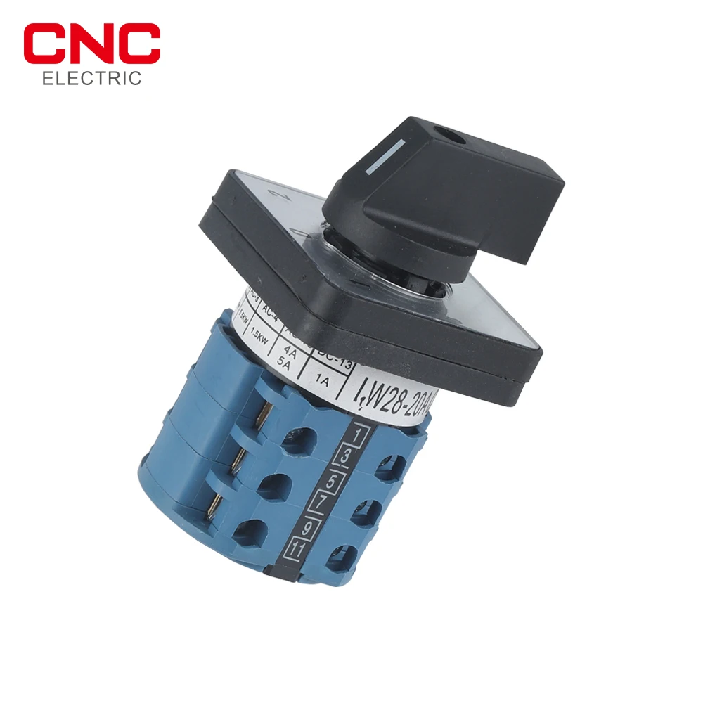 CNC 1PCS 선택기 로터리 스위치 5-20A 220V 범용 전환 스위치 3 위치 3 노트 전기 모터 반전 스위치