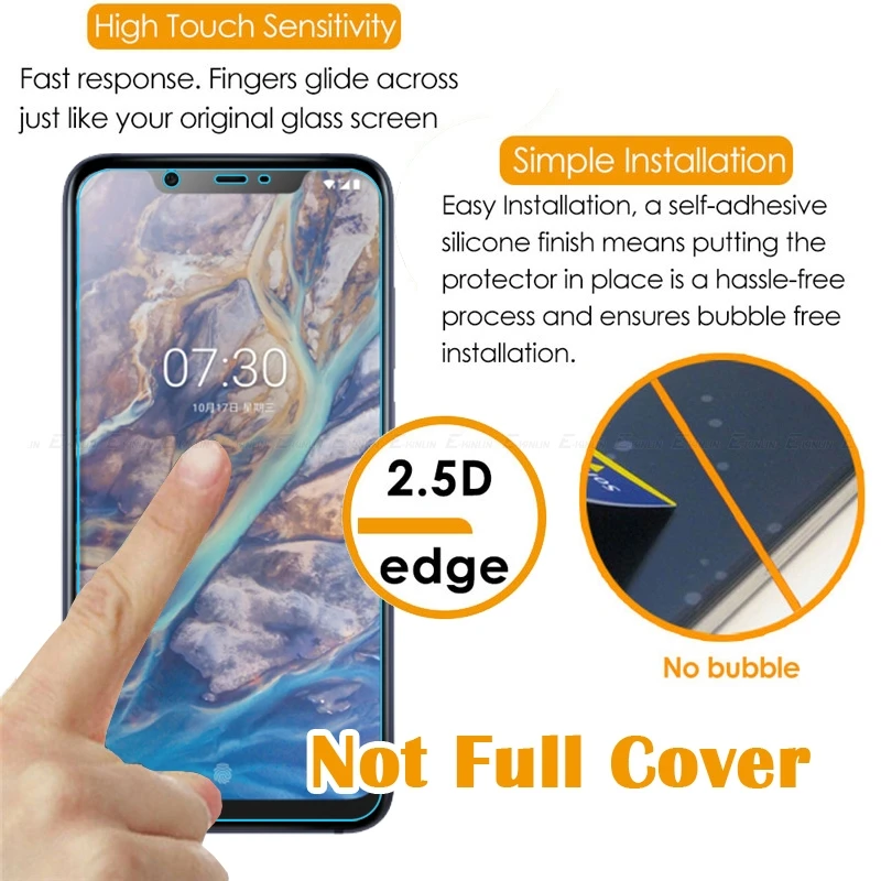 Защита для экрана из закаленного стекла Nokia 8 1 7 2 6 5 3 4 2018 плюс пленка|Бамперы| |
