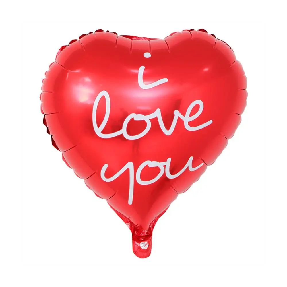 1 шт 18 дюймов в форме сердца I Love You фольгированные шары сердце Свадьба День святого Валентина гелиевый воздушный шар Globos вечерние украшения - Цвет: F09