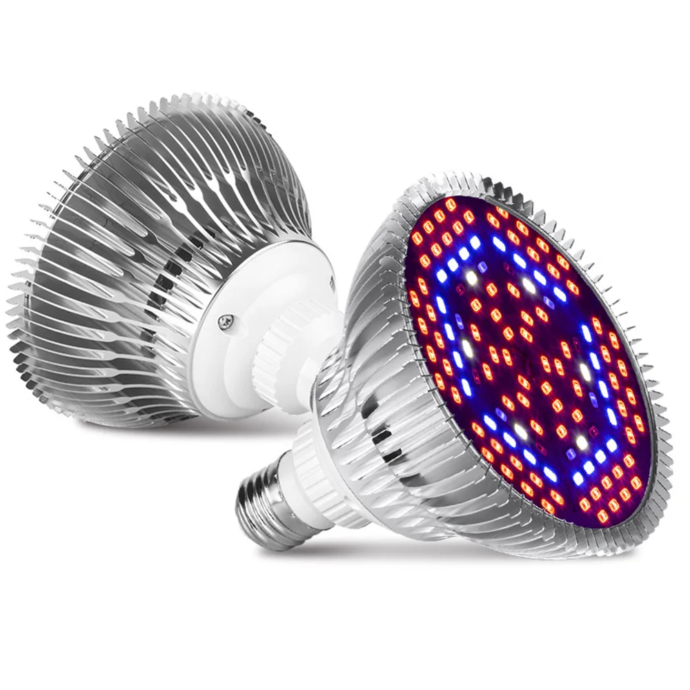 85-265 в E27 5730SMD УФ полный спектр лампа для выращивания растений 30 Вт/50 Вт/80 Вт Светодиодный УФ светильник для выращивания растений цветы овощи рассада