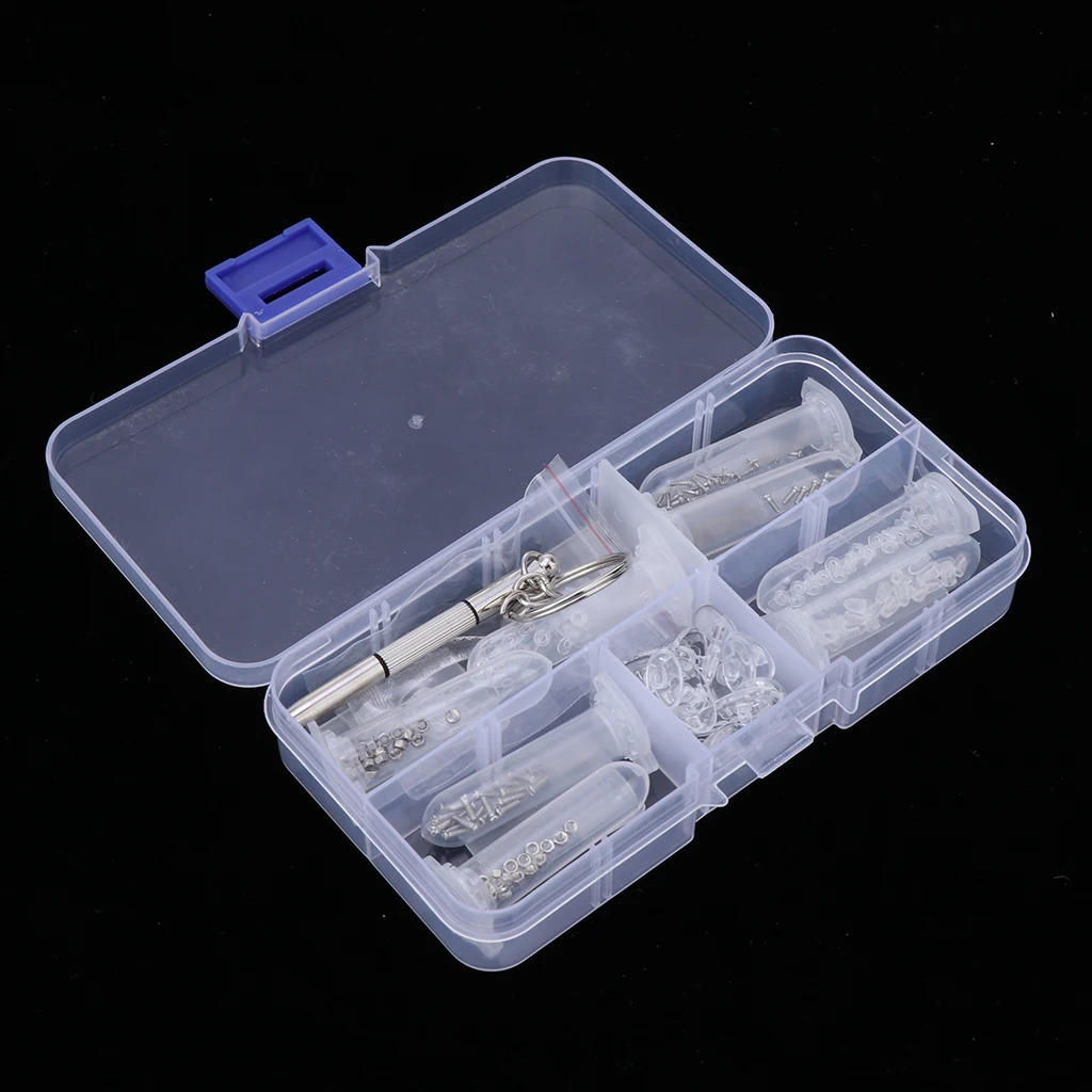 Набор крошечных винтов гайка шайба и носоупоры с микро-отвертка для очков Солнцезащитные очки часы жнец