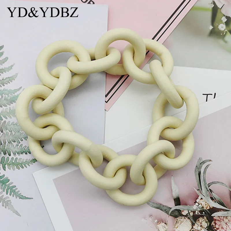 Marchi Artigianali Etsy Shop Design Bracciali Catena Di Gomma Gioielli Pulsera Per Donne Art Mamme Regalo Minimalista Elegante Stile Punk