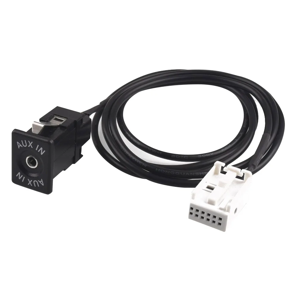 

12PIN Aux аудио кабель гнездо интерфейсный адаптер кабель для Peugeot 307 308 408 407 507 для Citroen RD4 C2 C4 C5