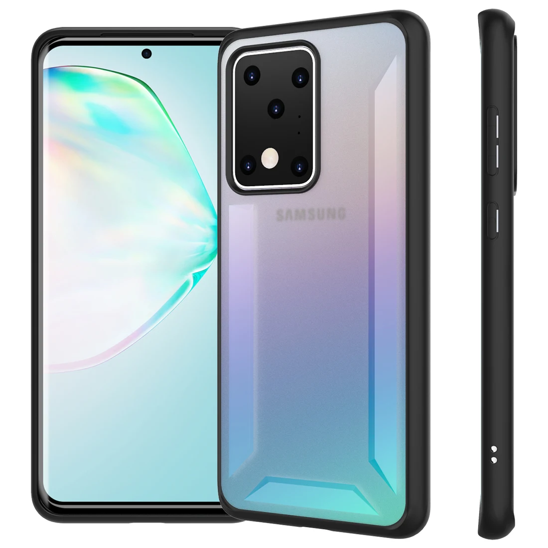 For Samsung Galaxy S20 Plus Ultra Phone back Case Soft TPU + PC Shockproof Anti-Scratch Protective Shell |