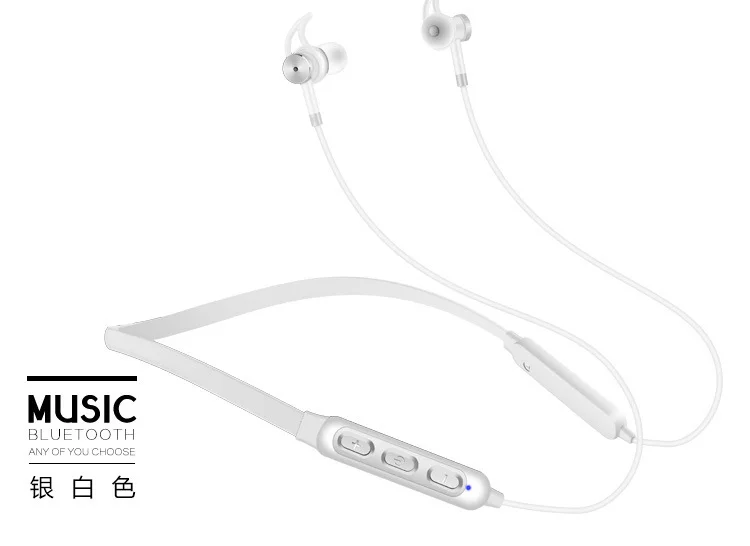 Магнитная Беспроводная гарнитура Bluetooth 5,0, водонепроницаемая стереогарнитура с защитой от пота, бинауральная подвесная гарнитура для шеи