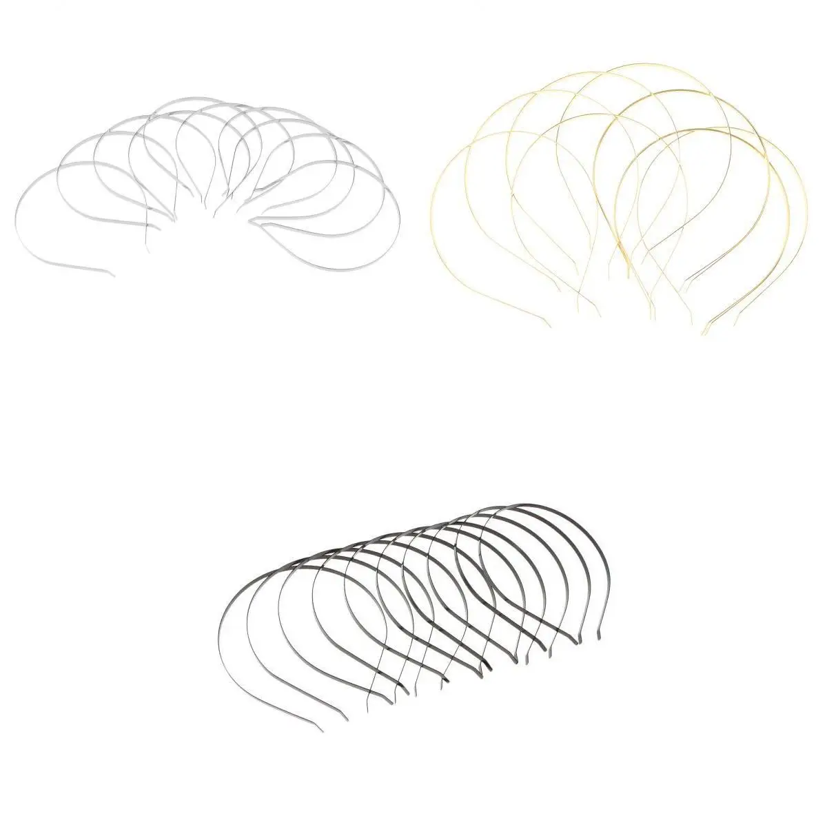 30/pack Plain Metal Headband Hair Band Frame Hair Hoop Headwear DIY Crafts 30/pack Plain Metal Headband Hair Band Frame Hair Hoop Headwear DIY Crafts