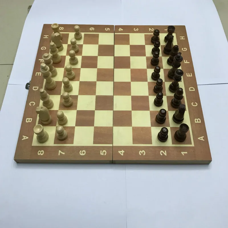 Импортные товары Новая высококачественная деревянная коробка шахматы деревянная шахматная доска деревянные шахматы 29 см