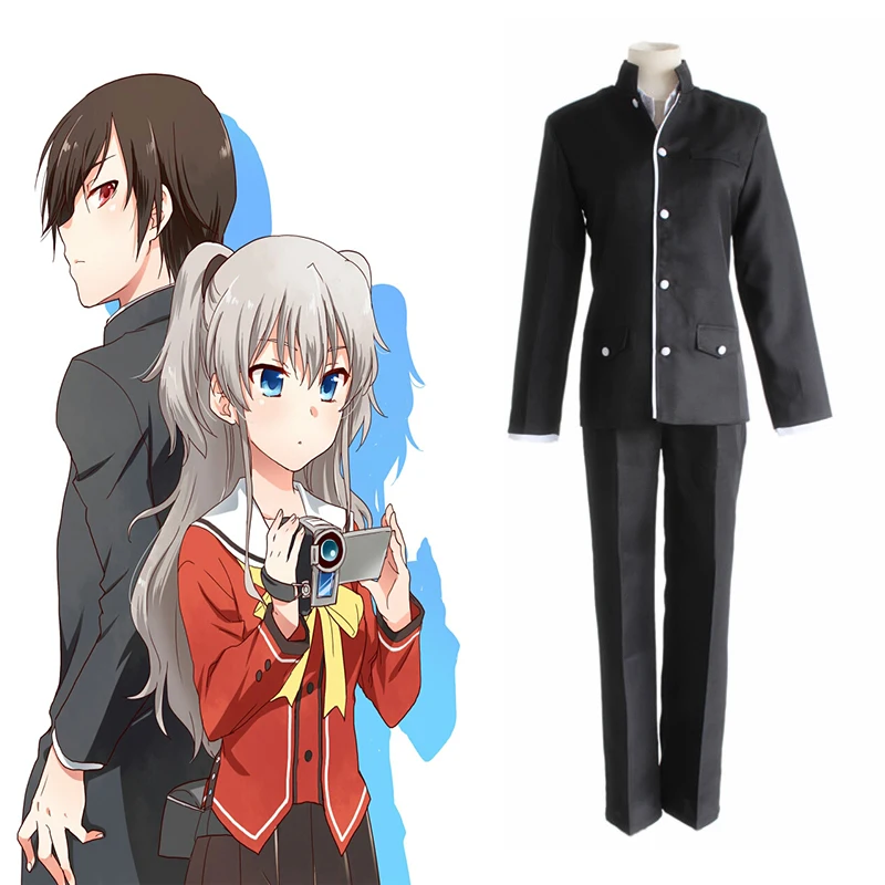 Аниме Косплей Шарлотт костюмы Tomori Nao Shcool Униформа Yuu Otosaka косплей Хэллоуин