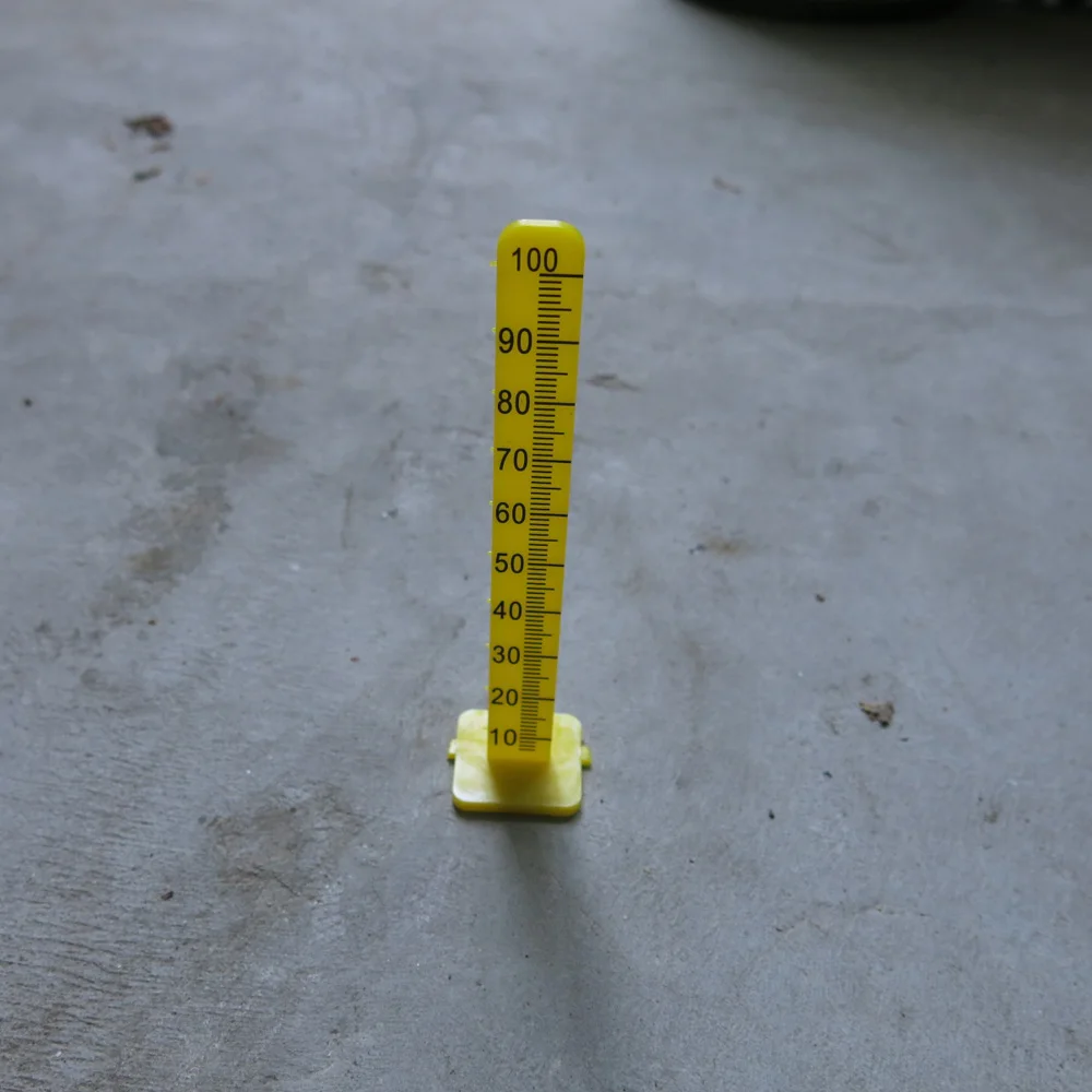 Yellow Floor Level Pegs 100mm floor leveling pins For Cement Measure Poured Self Leveling Pins 50 Pack
