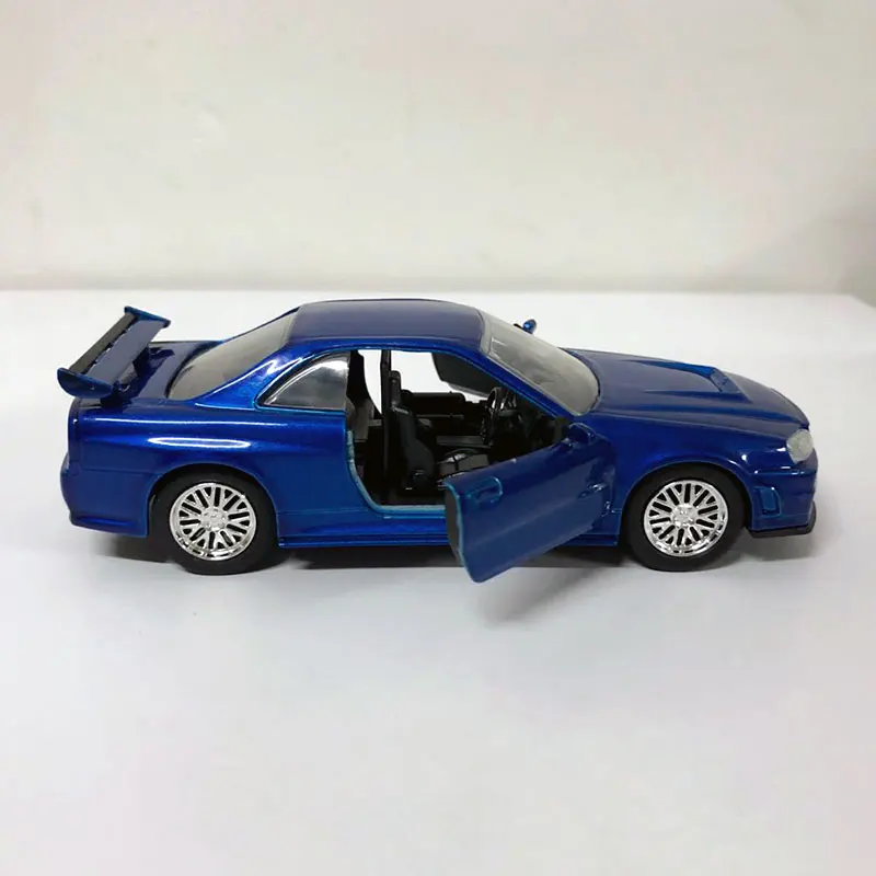 JADA 1/32 Scale Nissan Skyline GTR R34 Diecast Metal Car Model Toy For Children,Gift,Collection JADA 1/32 Scale Nissan Skyline GTR R34 Diecast Metal Car Model Toy For Children,Gift,Collection