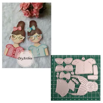 

Girl Metal Cutting Dies For Brithday Card Die Cuts For Paper Crafting Scrapbooklayout